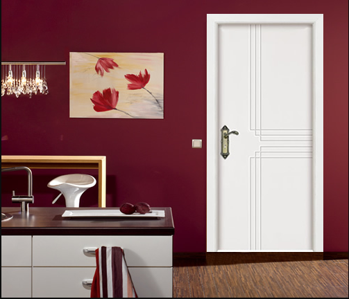 mau cua go phong ngu ca tinh mau trang