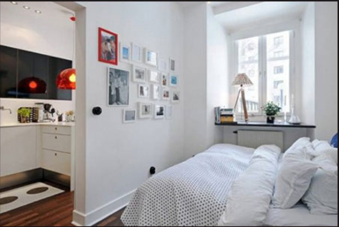 decor phong ngu voi tranh treo tuong