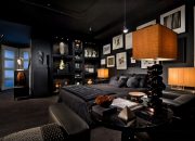 thiet ke phong ngu son mau den