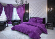 nhung mau rem cua phong ngu mau tim dep