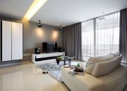 Mẫu rèm cửa phòng ngủ ở Huế màu ghi