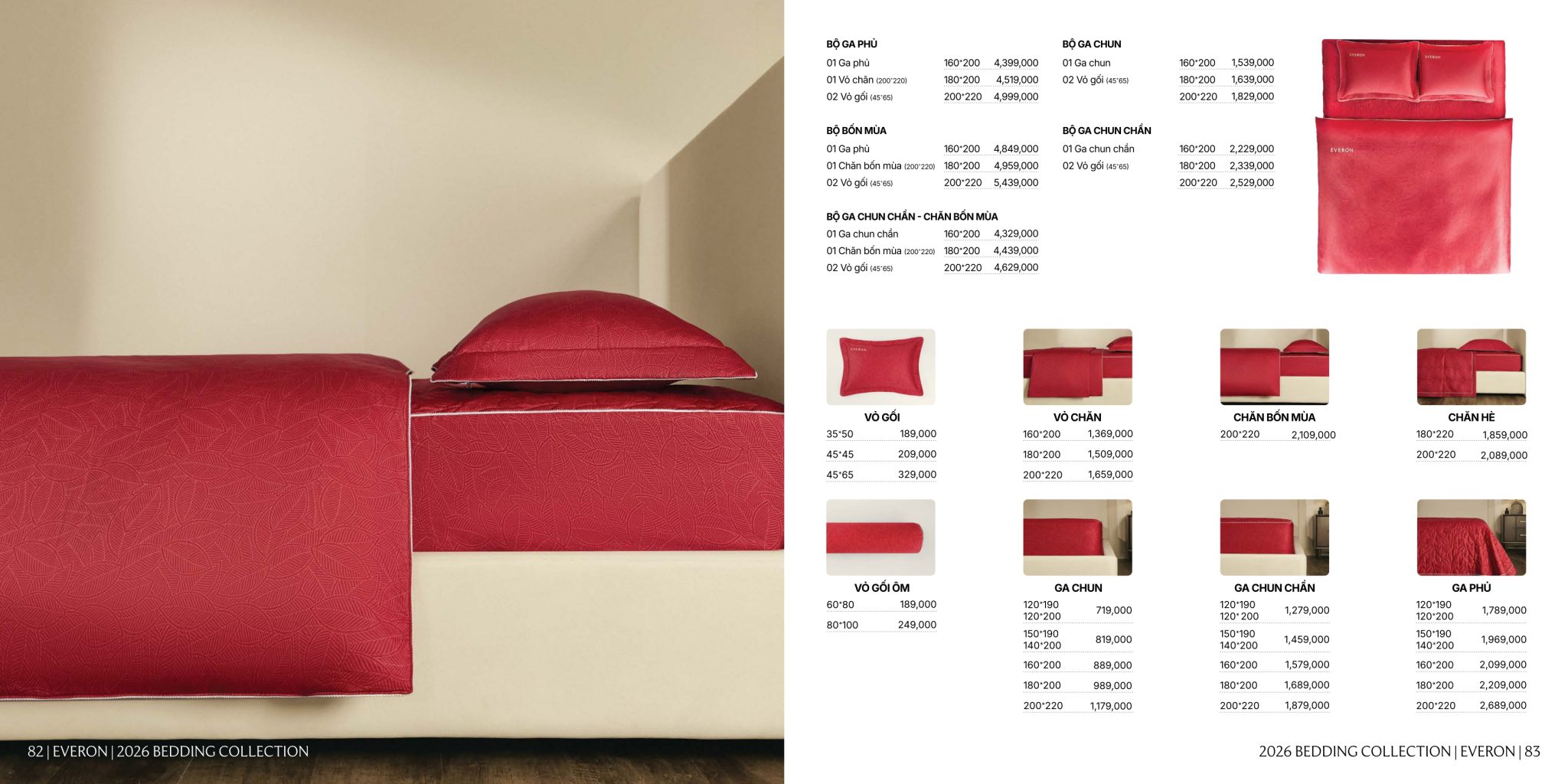Bảng giá bộ chăn ga gối EPC26016