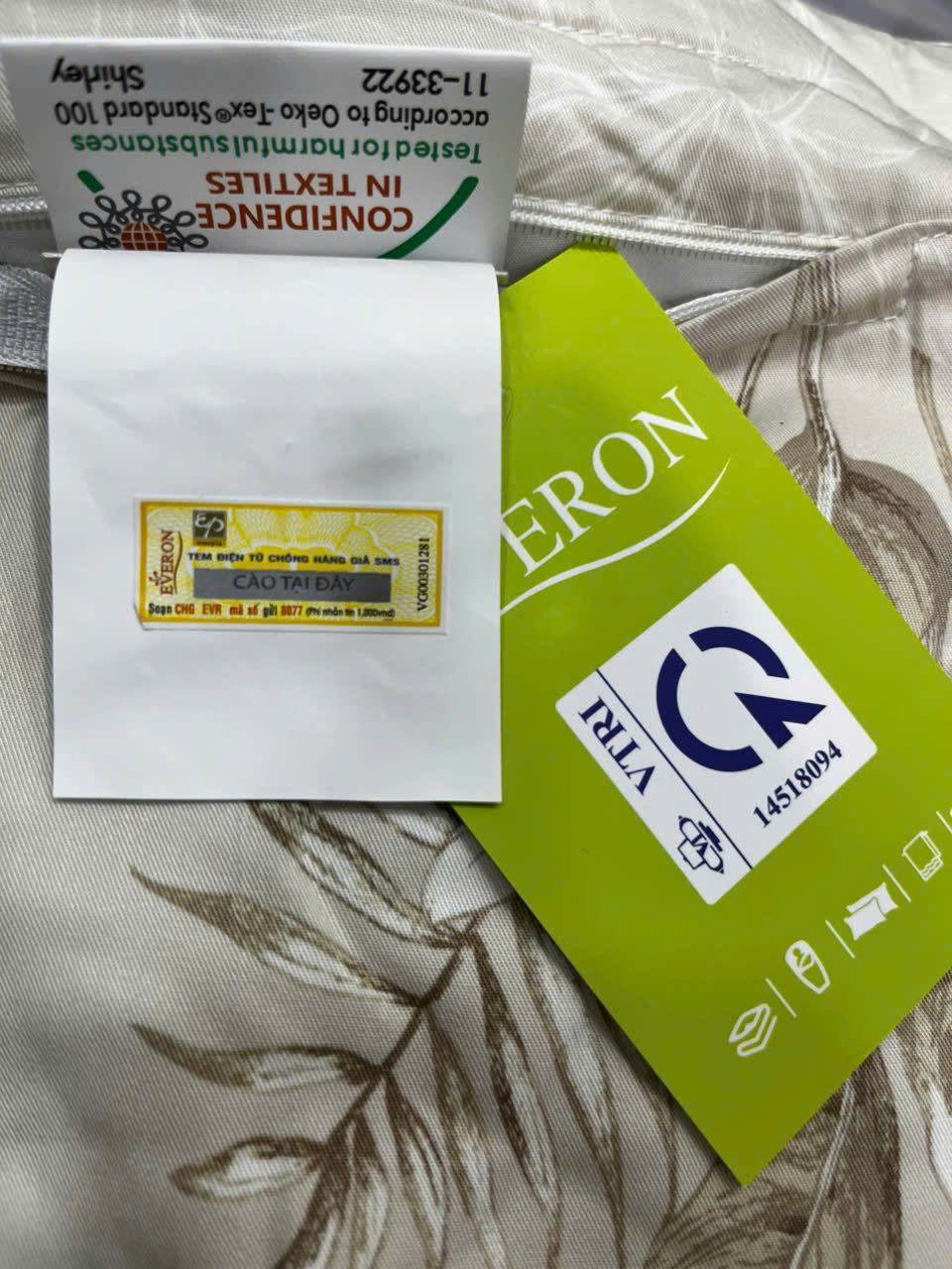 Mã cào trên từng sản phẩm Everon