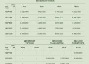 Bảng giá đệm Everon