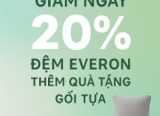 Chương trình tháng 8 giảm ngay đệm Everon 20%