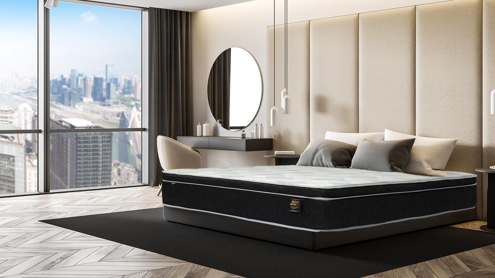 Đệm lò xo Kingkoil Morena Euro Top