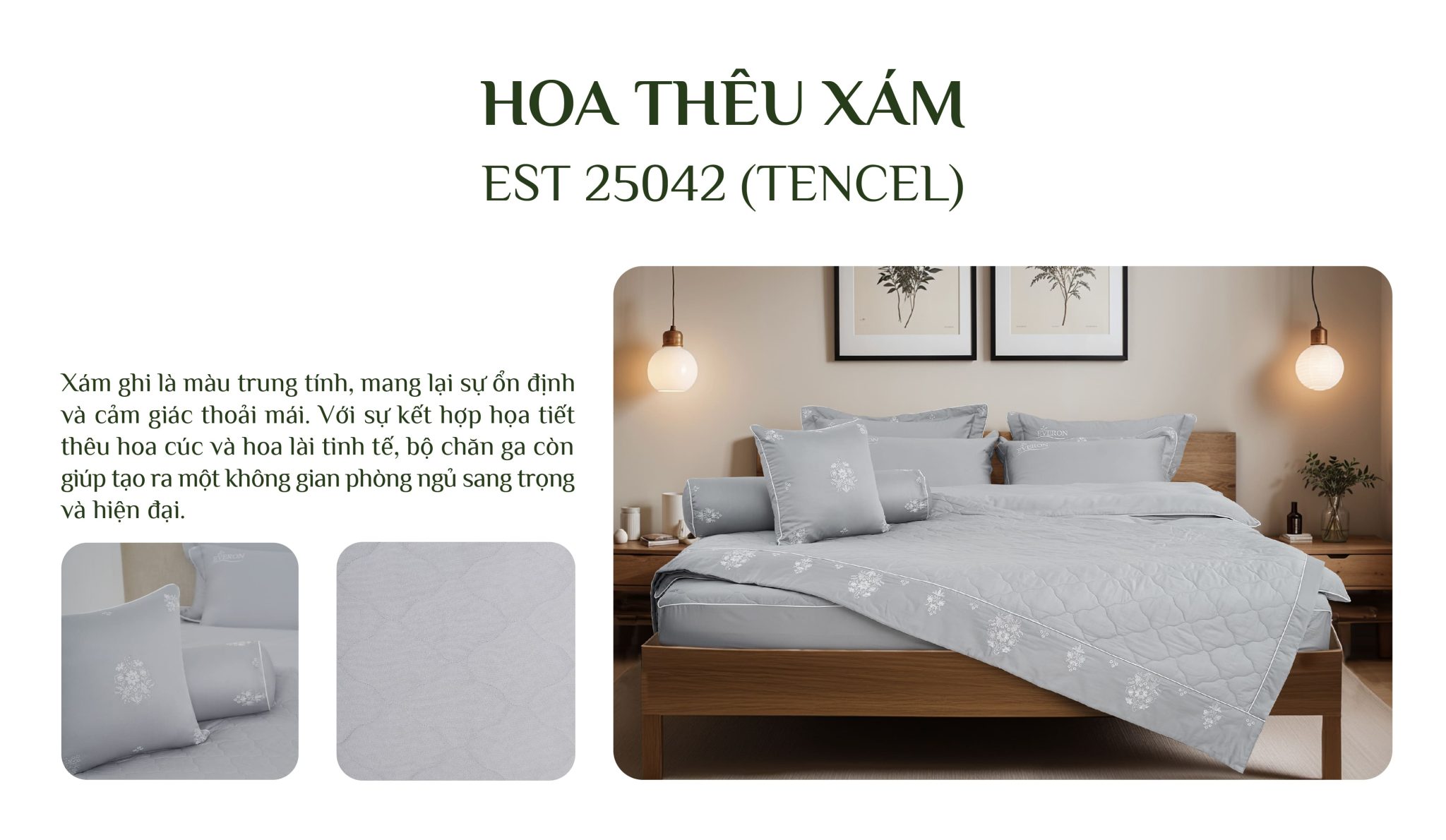 Mô tả bộ chăn ga EST25042 Mô tả bộ chăn ga EST25042