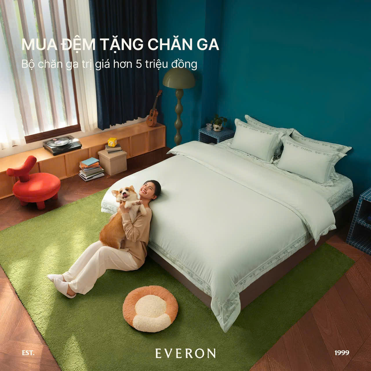 Mua đệm tặng chăn ga cho hóa đơn trên 5 triệu đồng