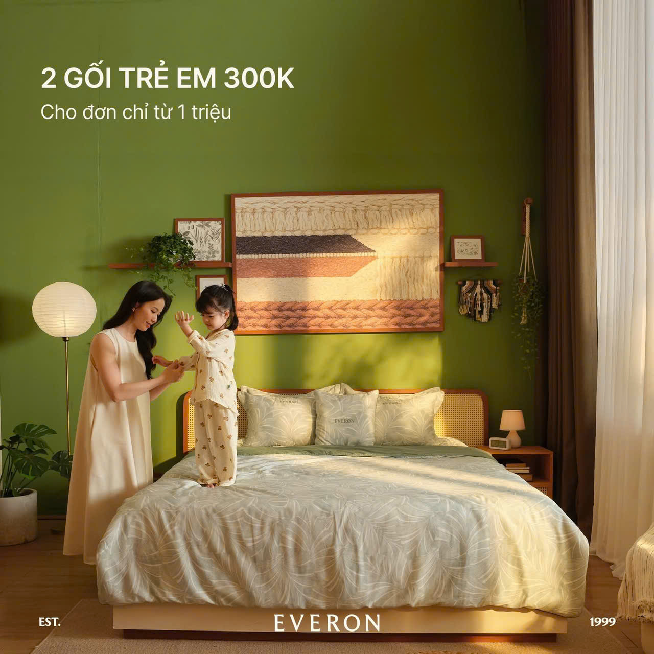 2 gối trẻ em 300k cho hóa đơn từ 1 triệu đồng